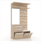 Марта Вешалка комбинированная с зеркалом ЛД 124.110 (1188х2186х468)