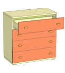 Фруттис Комод ЛД 503.120 (906х926х470)