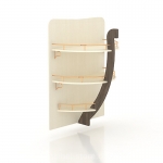 Калипсо Полка прикроватная большая ЛД 509.240 (884х1150х680)