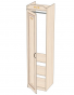 Аврора Шкаф одностворчатый левый (клен) ЛД 504.210 (500х2102х473)