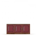 ДИЕГО Тумба (3 двери) СВ-370(1440х620х530) (Дуб бордо)