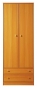 Поп Шкаф цвет: Ольха медовая kd2s-19-7 740х400х1985