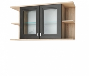 АУРЕЛИЯ Полка навесная со стеклом СТЛ.156.07(1200x640x326)