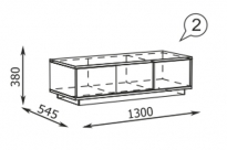 Терра Секция антресольная (1300х380х545)