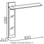 Комфорт 2 Вешалка 23 (1055х1200х245)
