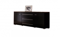 Гостиная Янг черный KOM2D3S 716 тумба 1600х420х725