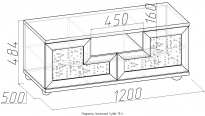  Марракеш Тумба ТВ 6 (1200х484х500)
