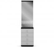 Гретта СБ-966 Тумба с зеркалом (600х2241х369)