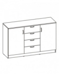 SKM-3 Комод 2 двери с 4 ящиками 1350х422х850