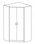 SHMУ Шкаф угловой 1200х1200х2150