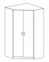 SHMУ Шкаф угловой 1200х1200х2150