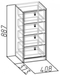 Комфорт 3 Тумба 15 (408х887х373)