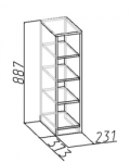 Комфорт 7 Тумба 20 (231х887х373)