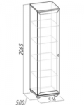 Марракеш Шкаф для белья 1 (514х2059х500)