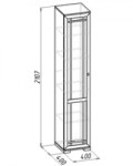 Шерлок 8 Шкаф для белья (400х2107х400)