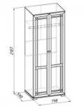 Шерлок 12 Шкаф для одежды (798х2107х590)