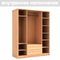 Симба СР-36 Шкаф 4-х дверный с 2-мя зеркалами (1600х2236х590)
