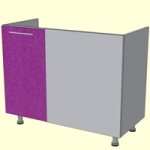 721-806 Угловой стол. Размер Ш1000хВ804хШ464