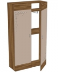 Шкаф двухстворчатый ЛД 121.030 Размер 1204х2180х468