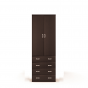 Вива венге СБ-639 Шкаф с 4-мя ящиками (800х2251х575)