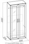 Сити Шкаф для одежды и белья 2 (1010х2203х570)