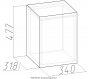 Монтпельер Банкетка 1 (дуб млечный) (340х477х318)